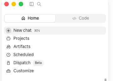 Customize at the bottom of the Claude sidebar